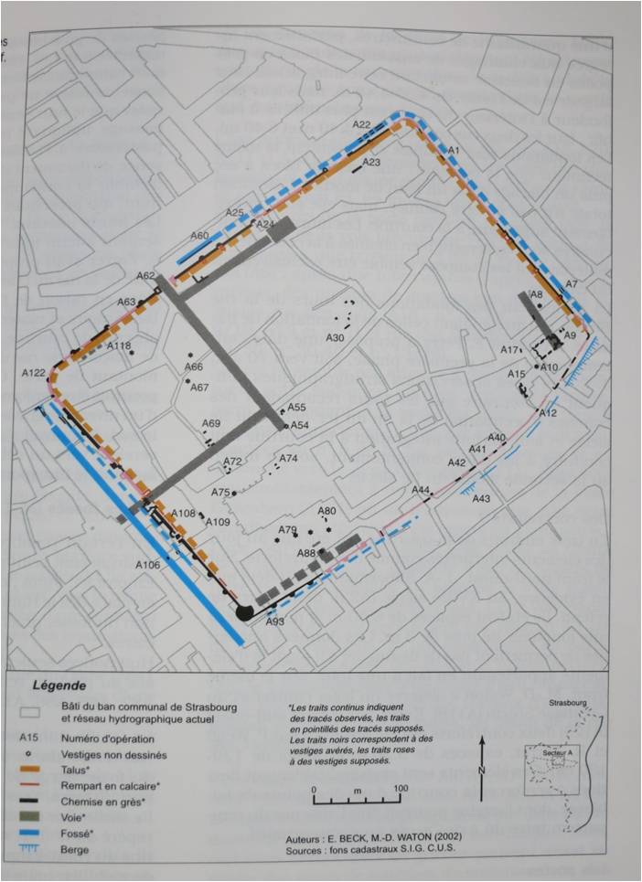 Argentoratum - Enceinte du IVe siecle