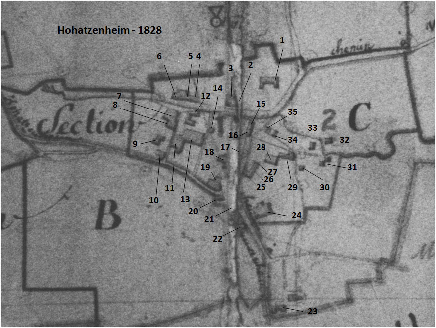Hohatzenheim en 1828