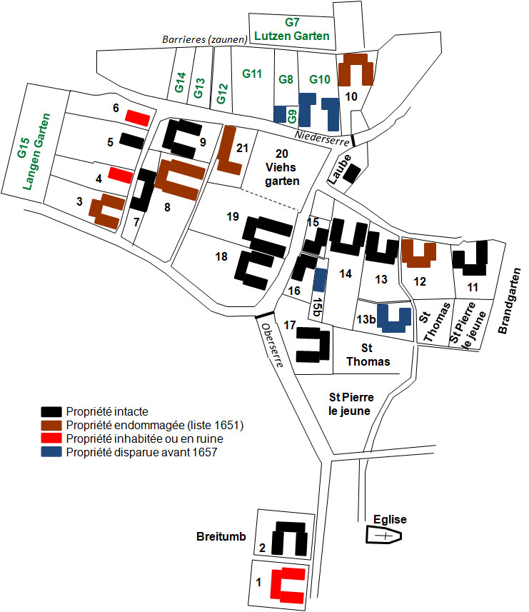 Terrier hohatzenheim 1657