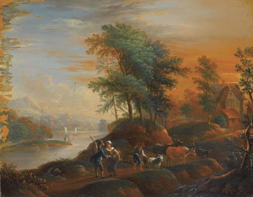 bergers aux crepuscule