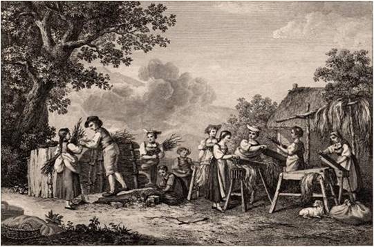 Fileur XVIIIe siecle