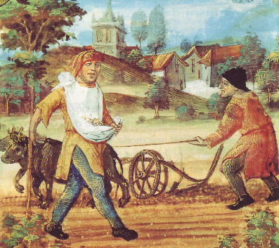 Paysans au Moyen Age